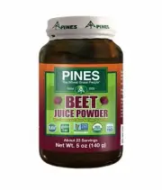 Pines International Wheat Grass Beet Juice Powder with 23 Servings 5 oz 3 Pack