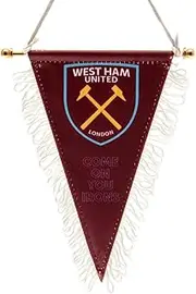 West Ham United FC Triangle Pennant (UK Size: One Size) (New Claret/Sky Blue)