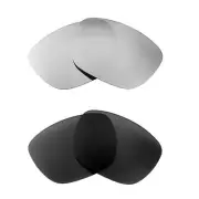 Walleva Titanium + Black Polarized Replacement Lenses For Smith Optics Nomad