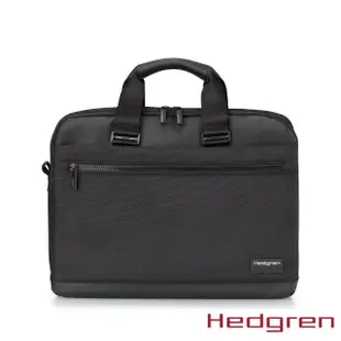 【Hedgren】NEXT商務系列 RFID防盜 15.6吋雙格層 電腦公事包(黑色)