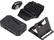 One-Handed RGB Gaming Keyboard SwitchMouse Converter Gaming Mouse Combo One Handed Wired Gaming Keyboard Mouse Adapter Converter for One, PS4, (Mix Pro+F6 Keyboard+G2