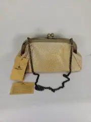 NWT PATRICIA NASH WAVY WOVEN COLLECTION MIA FRAME RATTAN LEATHER CLUTCH PURSE