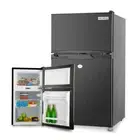 NNEMB 95L Portable Upright Fridge 12V/24V/240V for Motorhome-Caravan-Black