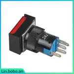 DC 24V PUSH BUTTON MOMENTARY SELF RESET RECTANGLE SWITCH W/