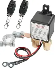 AOCISKA Remote Negative Battery Kill Switch Kit - Car Anti-Theft DC 12V 250A Control, Prevent Drain, Cut Off and Disconnect Switch