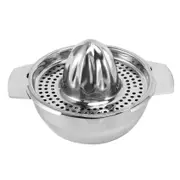 Stainless Steel Juice Reamer Glass Manual Juicer Orange Lemon Lime Squeezer silver