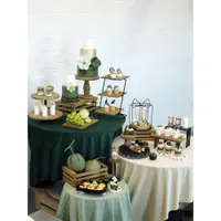 在飛比找ETMall東森購物網優惠-森系甜品臺蛋糕架組合 木質蛋糕盤復古風格 茶歇點心架 歐式托