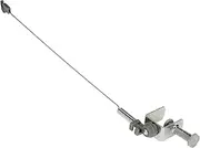 Household Essentials 175 Flexible Iron Cord Minder | Silver Powder Coated 18-Inch High