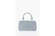 Jil Sander Leather GOJI Handbag with Clip Clap Closure