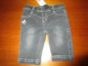 Girls Pumpkin Patch 0-3 mths black jeans size 000 NWT