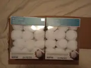 Brookstone Indoor Snowball Fight - 48 Soft White Snowballs