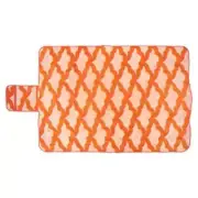 NWT Picnic Beach Blanket Society6 Pink Orange 50" x 70" Gift White Elephant