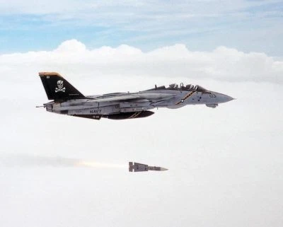 U.S. NAVY F-14 TOMCAT FIRES MISSILE 8x10 GLOSSY PHOTO PRINT