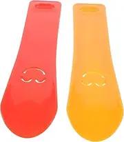 [DEARMAMY] Shoe Horn Short Handle Easy to Wear and Remove Shoes Pp Material Senior Pregnant Friendly 2 Pack Lazy Helper