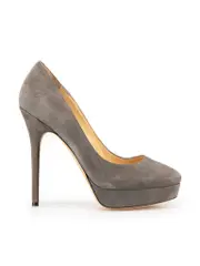 Grey Suede Eros Platform Heels