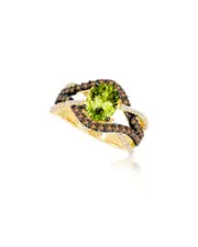 Le Vian 14K 2.53 ct. tw. Diamond & Peridot Half-Eternity Ring