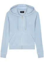 Juicy Couture Robertson Hooded Velour Sweatshirt - Light Blue - L (UK14 / L) L (UK14 / L)