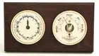 WALL WEATHER STATION WITH TIDE CLOCK AND BAROMETER | THERMOMETER - MAHOGANY