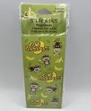 Monkeys Jungle Safari Animal Monkey Birthday Party Favor Scrapbook Stickers