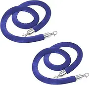 Velvet Rope Barrier, Pink Blue Green Yellow, Hanging Crowd Control Ropes for Theaters Entrance Stanchion Queue, Concerts Crowd Divider Line (Color : Pink, Size : 100cm/3.2ft) (Blue 400cm/13.1ft)