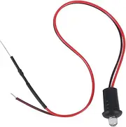12V Flashing Dummy Fake Car Alarm Dash Mount LED Light - Red