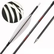 6/12ps Carbon Arrow ID6.2mm 32'' 5'' Feather Archey for Recurve Compound Bow
