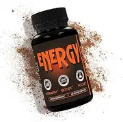 Zealthy Energy - Caffeine Supplement Pills for Boost Focus, Sustain Energy & Remove Brain Fog. Best Energy Booster Pill Supplements with Nootropic, Panax & Guarana Extract for Men & Women (60 Ct)