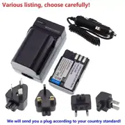 Battery or Travel Charger for Pentax D-Li90 D-BC90 & Pentax 645D K-3 III Camera