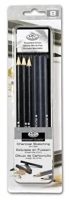 Royal & Langnickel Charcoal Sketching Pencils Mini Tin Set