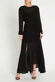 Sass and bide The Scout Long Dress Black size 14 BNWT RRP AUD $690
