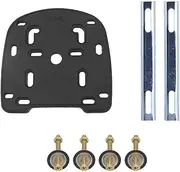 Motorcycle Back top Box case Universal Motorbike Electric Vehicle Rear Case Tail Top Box Bracket Base Plate Base Plate Mount Rack Accessories(Plate Short Iron Bar)