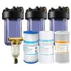 4-Stage 10 Inch Clear Whole House Water Filter Housing PP CTO Filtration System