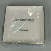 That's All Trinket Dish - Live Fearlessly - Square Ceramic Jewelry Holder