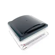 Aussie Traveller 340 x 340mm 12V Air Vent LED Manual Hatch