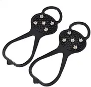 [Waymaytecy] Spikes for Shoes Winter, crampons for Mountain Shoes, Non-Slip on ice and Snow for Hiking, Climbing, Mountaineering, ice Fishing in Winter