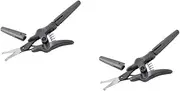 WOFASHPURET 2pcs Grooming Scissors Precision Eyebrow and Nose Hair Scissors for Neat Trimming Durable Design with Comfortable Handle for Beard Care and Personal Grooming