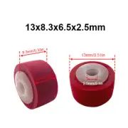 13x8.5×6.5x2.5mm Pinch Roller Ring Rubber wheel For Cassette Tape Deck Recorder
