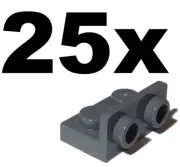 NEW LEGO - BRACKET - 1 x 2 - Grey Bluish Dark (1x2 inverted) x 25 - bracket