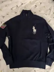 Ralph Lauren Mens Polo Sport 1/4 Zip Pullover Fleece Sweater Size S