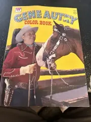 GENE AUTRY COWBOY WESTERN COLOR COLORING BOOK by WHITMAN 1975 UNUSED UNCOLORED