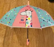 NEW I'm So Cute Giraffe Umbrella Children's Adorable Kids' Rain Brolly Fun Gift!