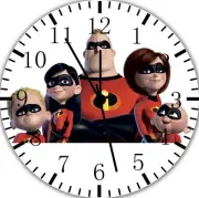 Disney The Incredibles Frameless Borderless Wall Clock Nice For Gifts Decor F78