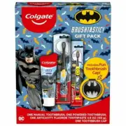 Colgate Kids Toothbrush Set with Toothpaste Toothbrush and Cap Batman Gift