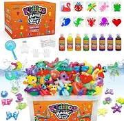 Kiditos Color Changing Magic Water Elf Toy Kit, Magic Aqua Fairy Water Gel Kit with 8 Color Changing Colors and 10 Molds. Christmas Gifts, Birthday Gifts, Party Favors, Arts & Crafts DIY STEM for Kids