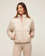 NWT Travis Mathew Mont Blanc Puffer 2.0 Jacket Atmosphere Neutral Womens Small