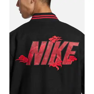 【NIKE 耐吉】棒球外套 CNY 龍年限定款 休閒 AS M NSW CNY VARSITY JKT GCEL 男款 黑(FZ6372010)