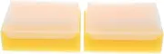 Totority 2pcs Sensory Training Device Nail Brushes Hair Brush Sponges Comb Hairbrush Scrubber Comb Bath Sponge Sponge for Bathing Newborn Sensory Brush Plastic Yellow