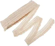 Cotton Lace Trim Wide DIY Craft Fringe for Clothing Accessories Delicate Tassel Trimming Suitable for Home Decor Pillows Upholstered Furniture and Handicrafts
