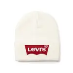 全新正品LEVI'S LEVIS 白色刺繡LOGO針織帽毛帽