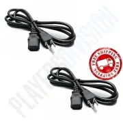 2-Pack AC Power Cord For Original Fat PS3 Power Cord For PlayStation 3 ✅